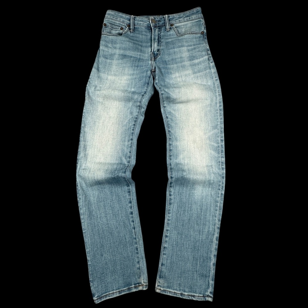 American Eagle Slim Straight Jeans Mens 29x32 Light Wash Airflex Stretc Denim